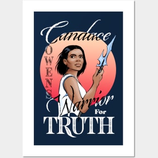 Candace Owens - Warrior for Truth, color for dark fabric Posters and Art